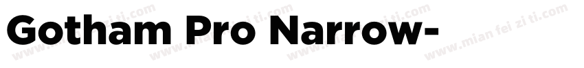 Gotham Pro Narrow字体转换